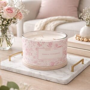 Sand and Fog Mango Tangerine 4 Wick Scented Candle - NEW